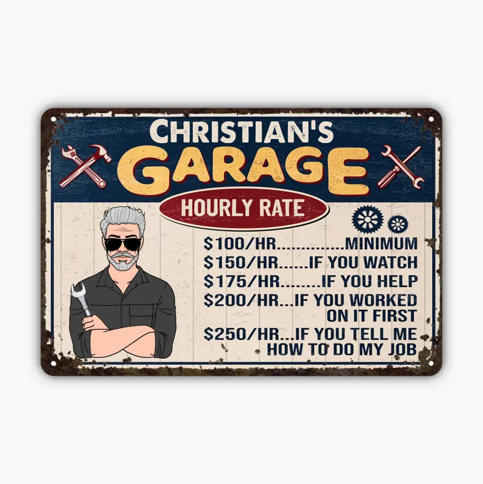 Grandpa's Garage Sign lifestyle view