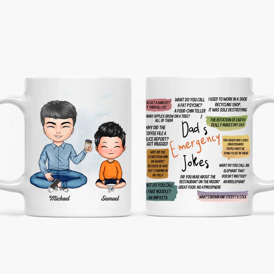 Dad's Emergency Jokes Mug