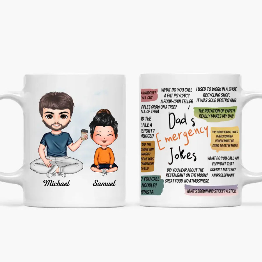 Dad's Emergency Jokes Mug