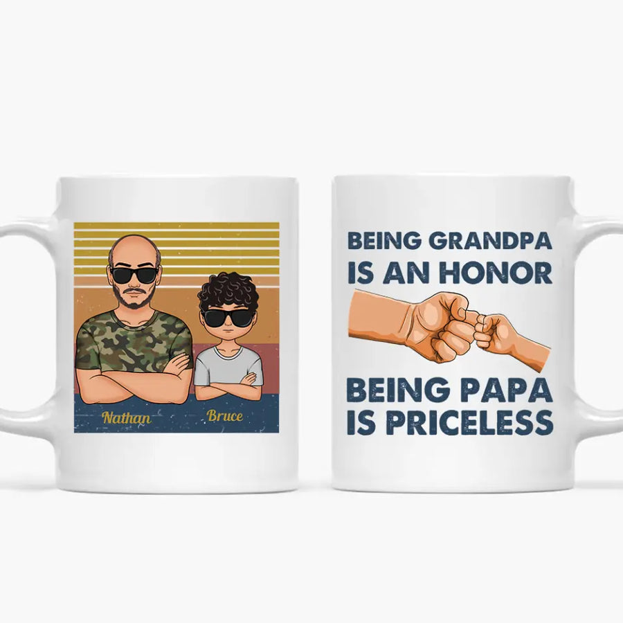 Being Grandpa Is An Honor Mug