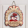 Snowman Grandma Christmas Sign