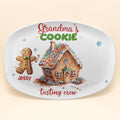 Grandma's Cookie Tasting Crew - Personalized Custom Platter - Christmas Gift For Grandma, Mom, Family Members