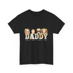 Personalized Vintage Map Papa T-Shirt with Kids Names
