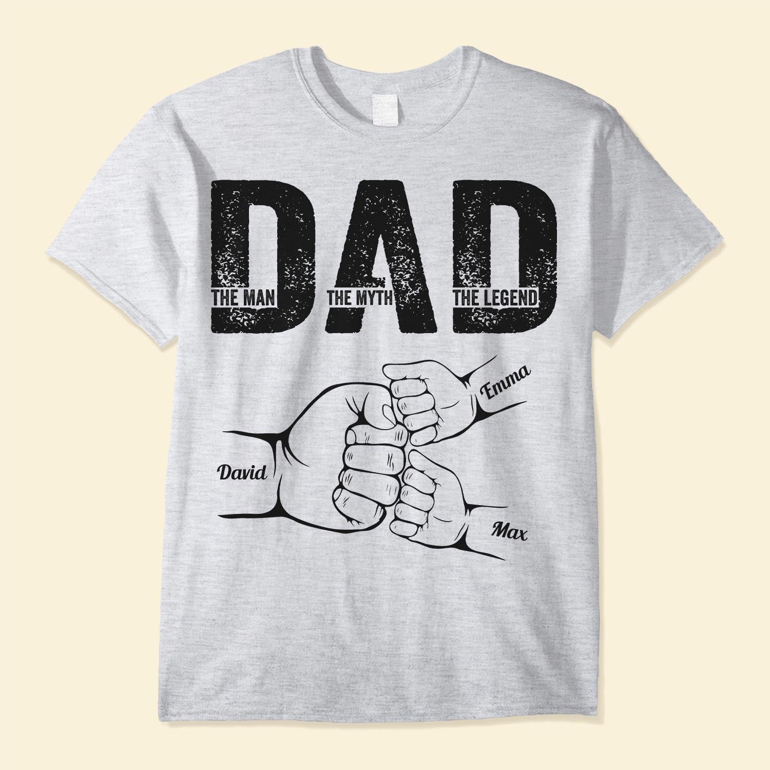 Dad the man the myth the legend graphic t-shirt