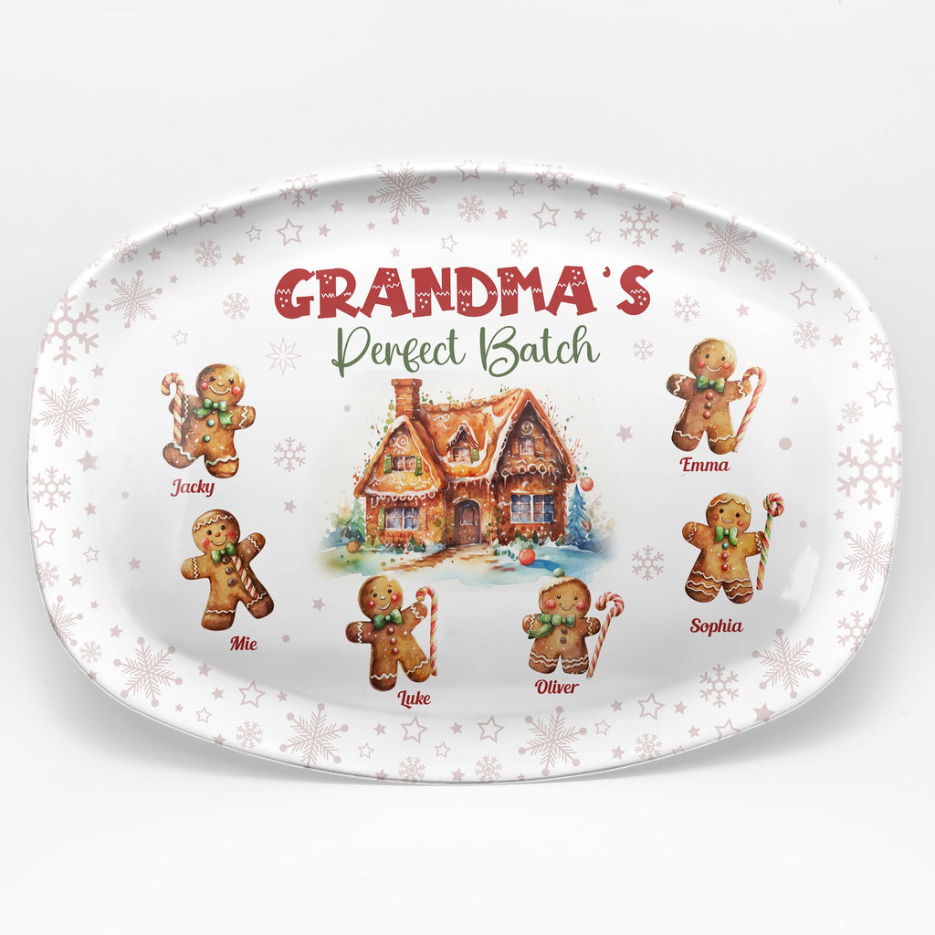 Grandma's Christmas platter view 3