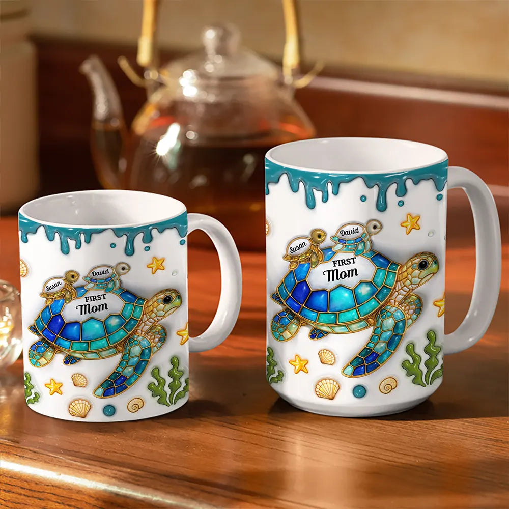 Grandma's Turtle Mug detail view