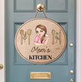 Mom's Kitchen Sign lifestyle view