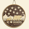 We Love Grandpa wood sign
